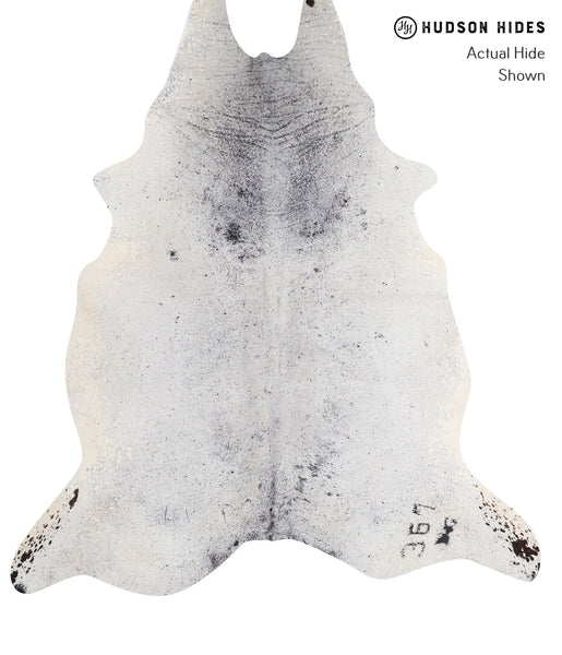 Salt and Pepper Black Cowhide Rug #A6051