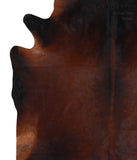 Brown with Red Cowhide Rug #A6115