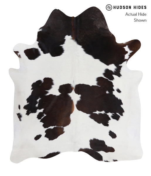 Chocolate and White Cowhide Rug #A6190