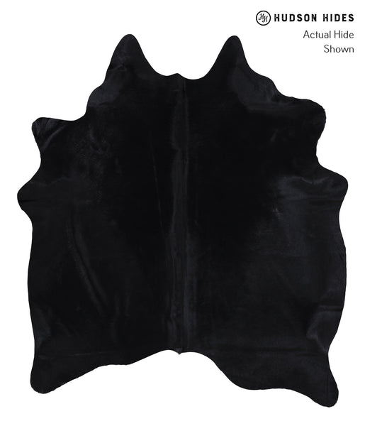 Dyed Black Cowhide Rug #A6256