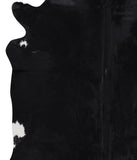 Solid Black Cowhide Rug #A6361