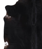 Solid Black Cowhide Rug #A6372
