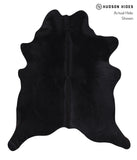 Solid Black Cowhide Rug #A6393
