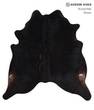 Solid Black Cowhide Rug #A6406