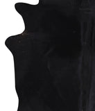 Solid Black Cowhide Rug #A6458