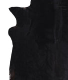 Solid Black Cowhide Rug #A6472