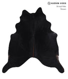Solid Black Cowhide Rug #A6709