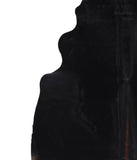 Solid Black Cowhide Rug #A6709