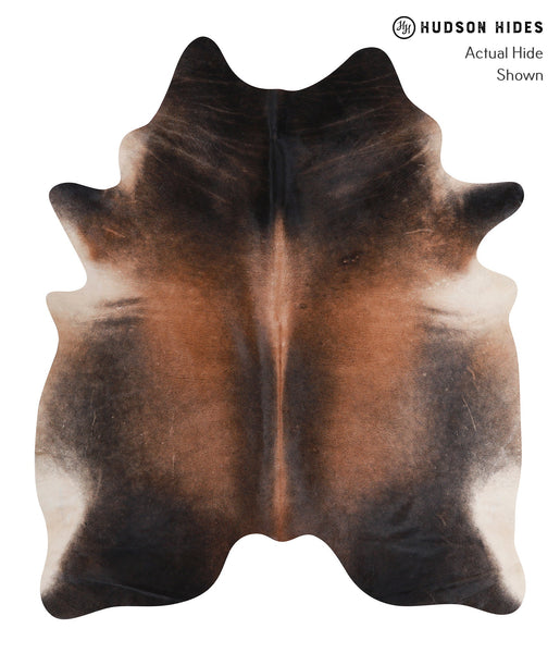 Brown with Red Cowhide Rug #A6824