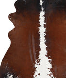 Chocolate and White Cowhide Rug #A6862