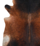 Brown with Red Cowhide Rug #A6941
