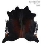 Brown with Red Cowhide Rug #A6980