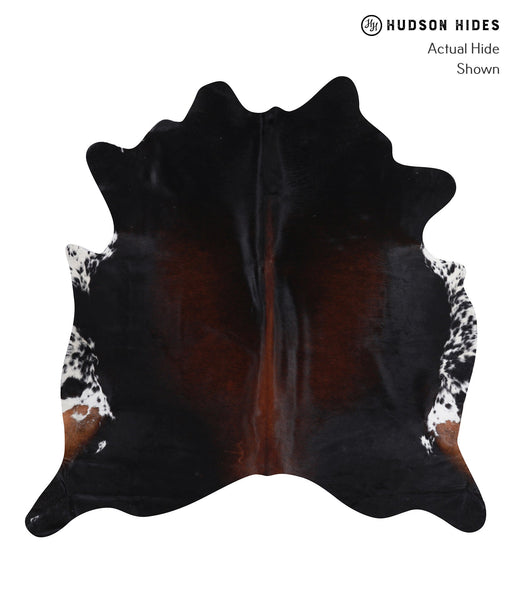 Brown with Red Cowhide Rug #A6980