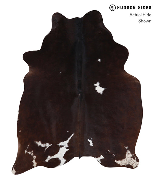 Chocolate and White Cowhide Rug #A6985