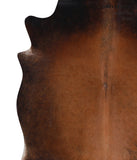 Brown with Red Cowhide Rug #A7019