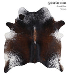 Salt and Pepper Brown Cowhide Rug #A7024