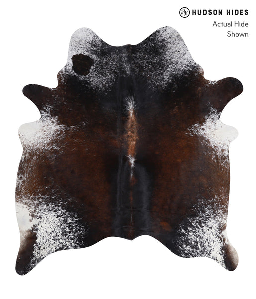 Salt and Pepper Brown Cowhide Rug #A7024