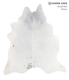 Salt and Pepper Black Cowhide Rug #A7155