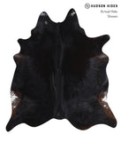 Solid Black Cowhide Rug #A7165