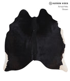 Solid Black Cowhide Rug #A7198