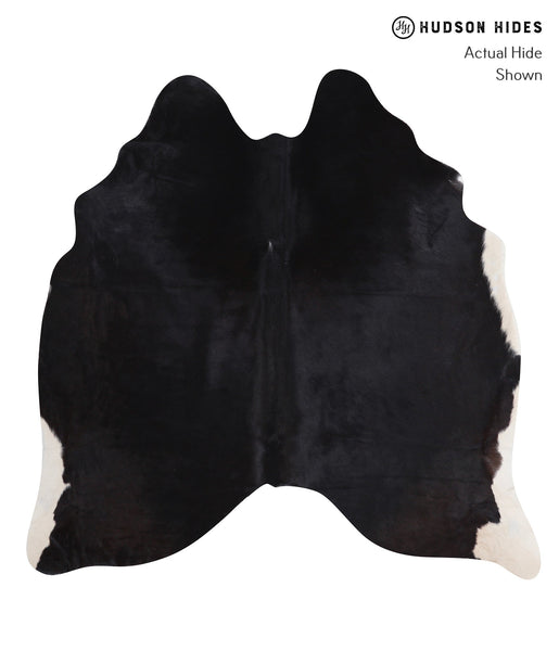 Solid Black Cowhide Rug #A7198