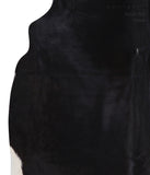 Solid Black Cowhide Rug #A7198