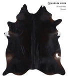 Solid Black Cowhide Rug #A7223