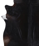 Solid Black Cowhide Rug #A7223