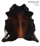 Brown with Red Cowhide Rug #A7360