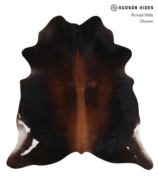 Brown with Red Cowhide Rug #A7360
