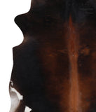 Brown with Red Cowhide Rug #A7360