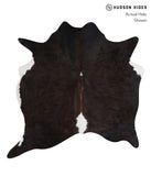 Chocolate and White Cowhide Rug #A7386