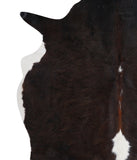 Chocolate and White Cowhide Rug #A7386