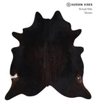 Solid Black Cowhide Rug #A7429