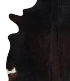 Solid Black Cowhide Rug #A7429