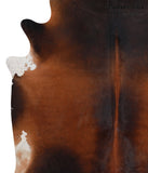 Brown with Red Cowhide Rug #A7457