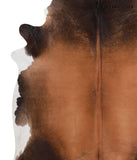 Brown with Red Cowhide Rug #A7486