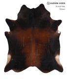 Brown with Red Cowhide Rug #A7546