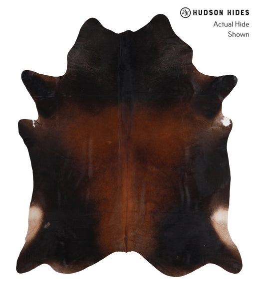 Brown with Red Cowhide Rug #A7546