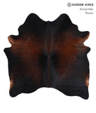 Brown with Red Cowhide Rug #A7711