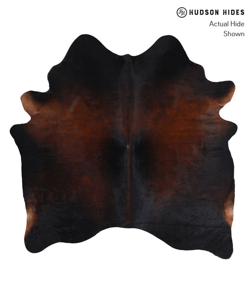 Brown with Red Cowhide Rug #A7711