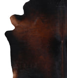 Brown with Red Cowhide Rug #A7711