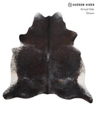 Salt and Pepper Black Cowhide Rug #A7774