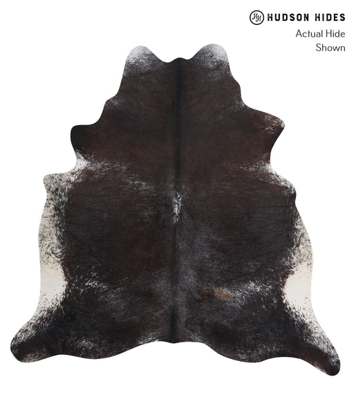 Salt and Pepper Black Cowhide Rug #A7774