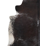 Salt and Pepper Black Cowhide Rug #A7774