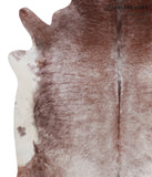 Brown with Red Cowhide Rug #A7936