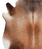 Brown with Red Cowhide Rug #A8086