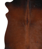 Brown with Red Cowhide Rug #A8126