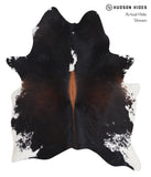 Chocolate and White Cowhide Rug #A8143