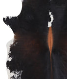 Chocolate and White Cowhide Rug #A8143